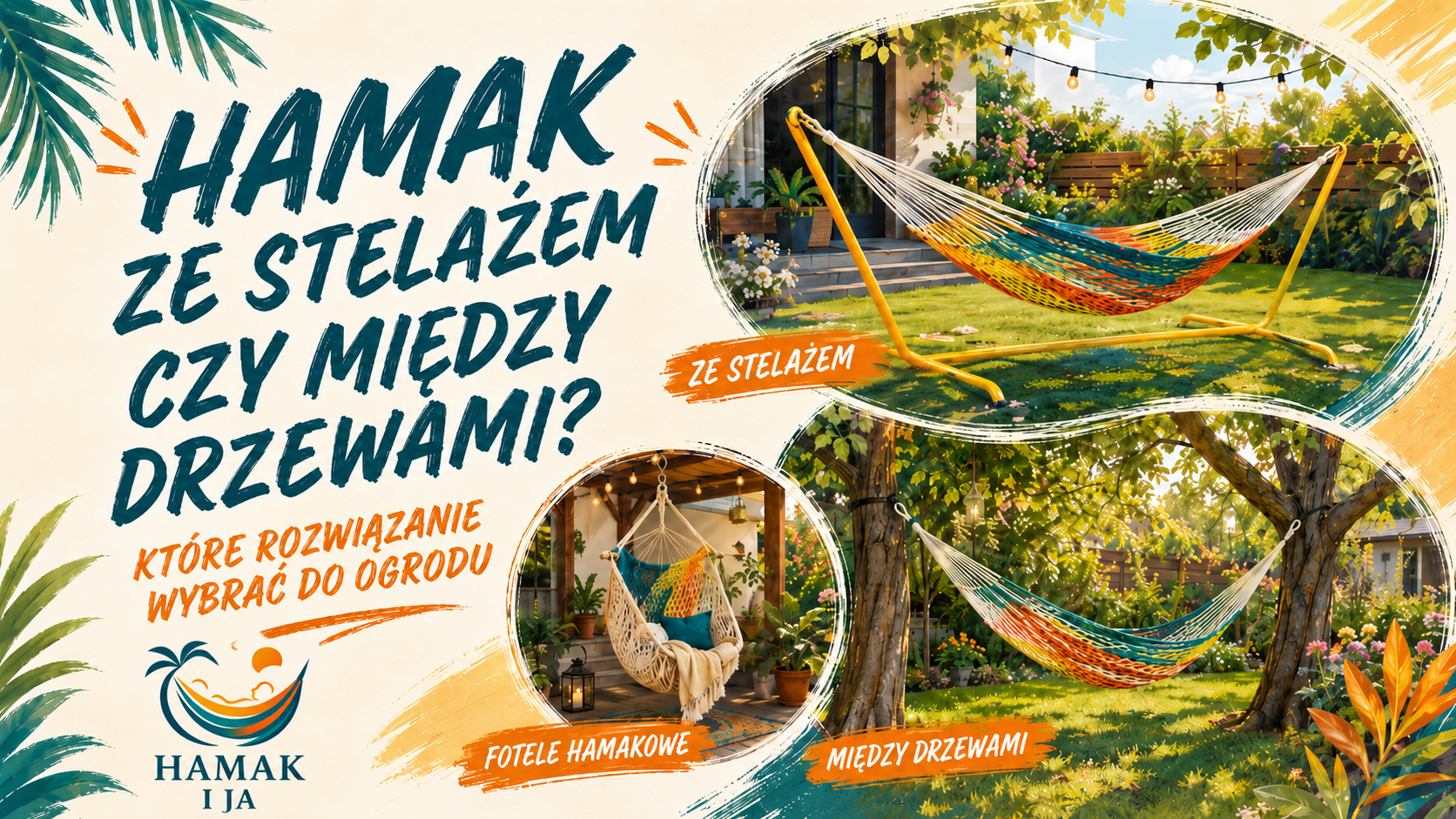 Hamak ze stelażem czy między drzewami? Które rozwiązanie wybrać do ogrodu