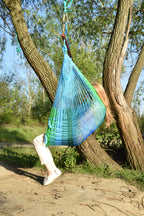 Meksykański Fotel Hamakowy Mayo XL - pleciony, nylon