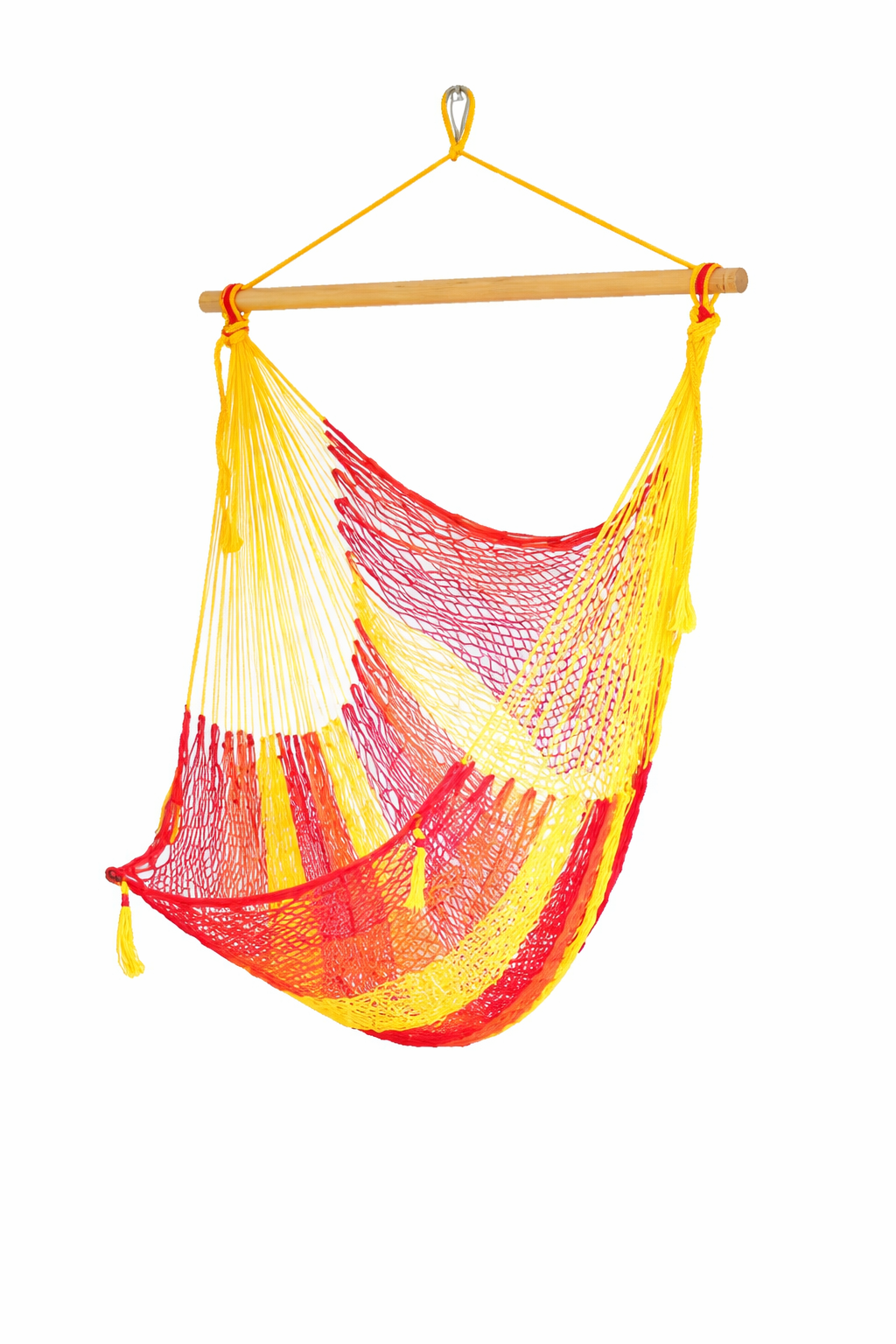Meksykański Fotel Hamakowy Caribe L - pleciony, nylon