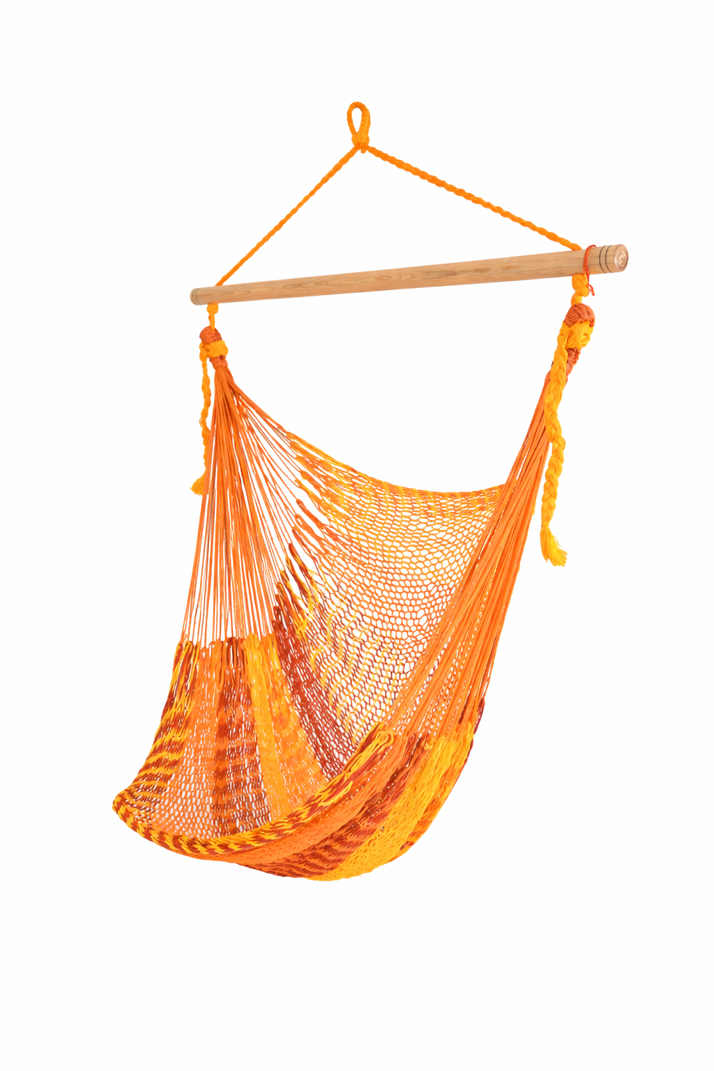 Meksykański Fotel Hamakowy Indio L - pleciony, bawełna / nylon