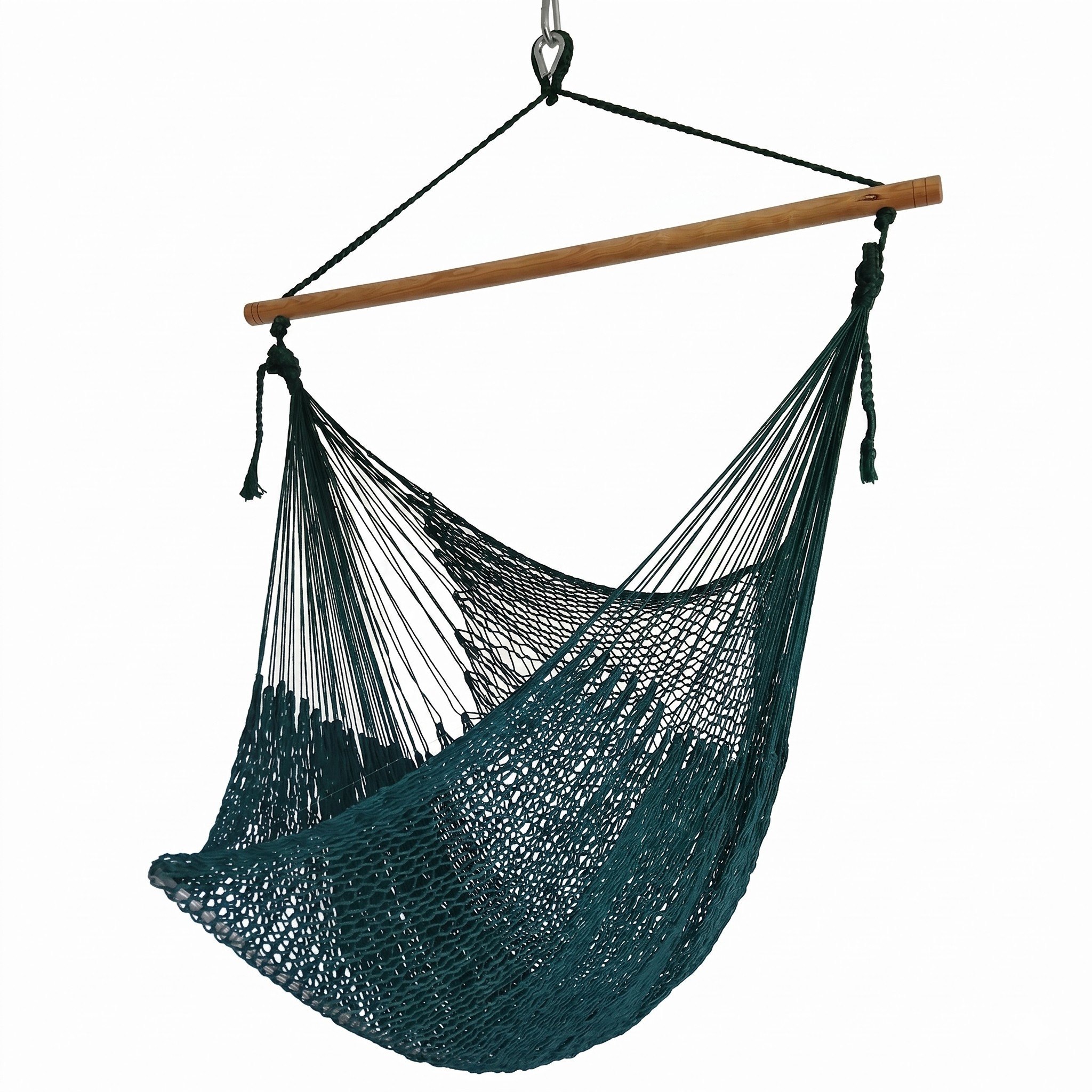 Meksykański Fotel Hamakowy Indio L - pleciony, bawełna / nylon