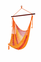 Meksykański Fotel Hamakowy Mayo XL - pleciony, nylon