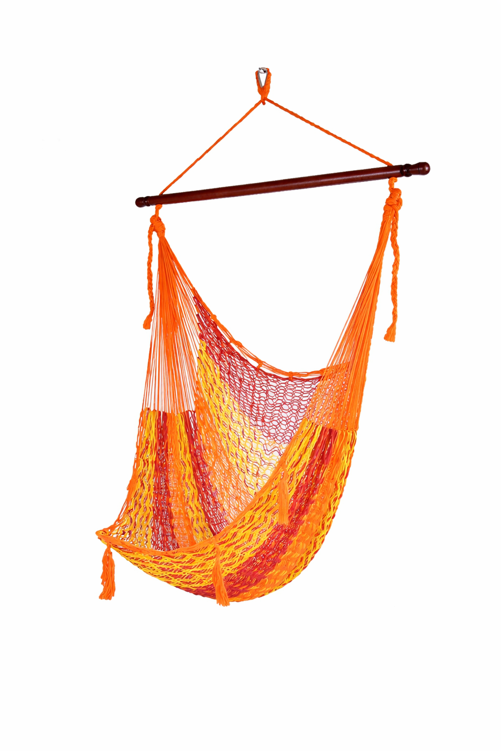 Meksykański Fotel Hamakowy Mayo XL - pleciony, nylon
