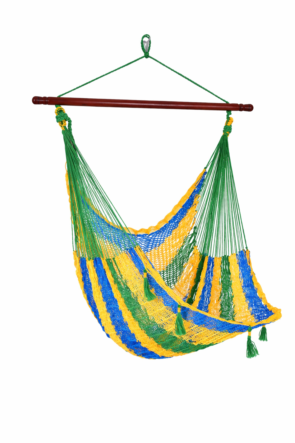 Meksykański Fotel Hamakowy Mayo XL - pleciony, nylon