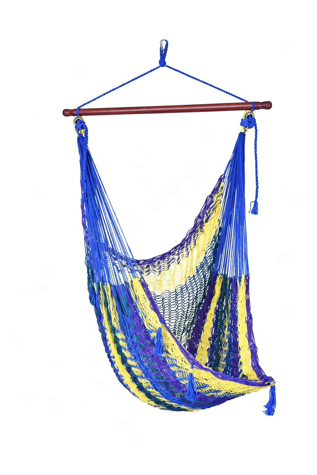 Meksykański Fotel Hamakowy Mayo XL - pleciony, nylon