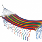Meksykański Hamak z Drążkiem Jardin L - pleciony, nylon