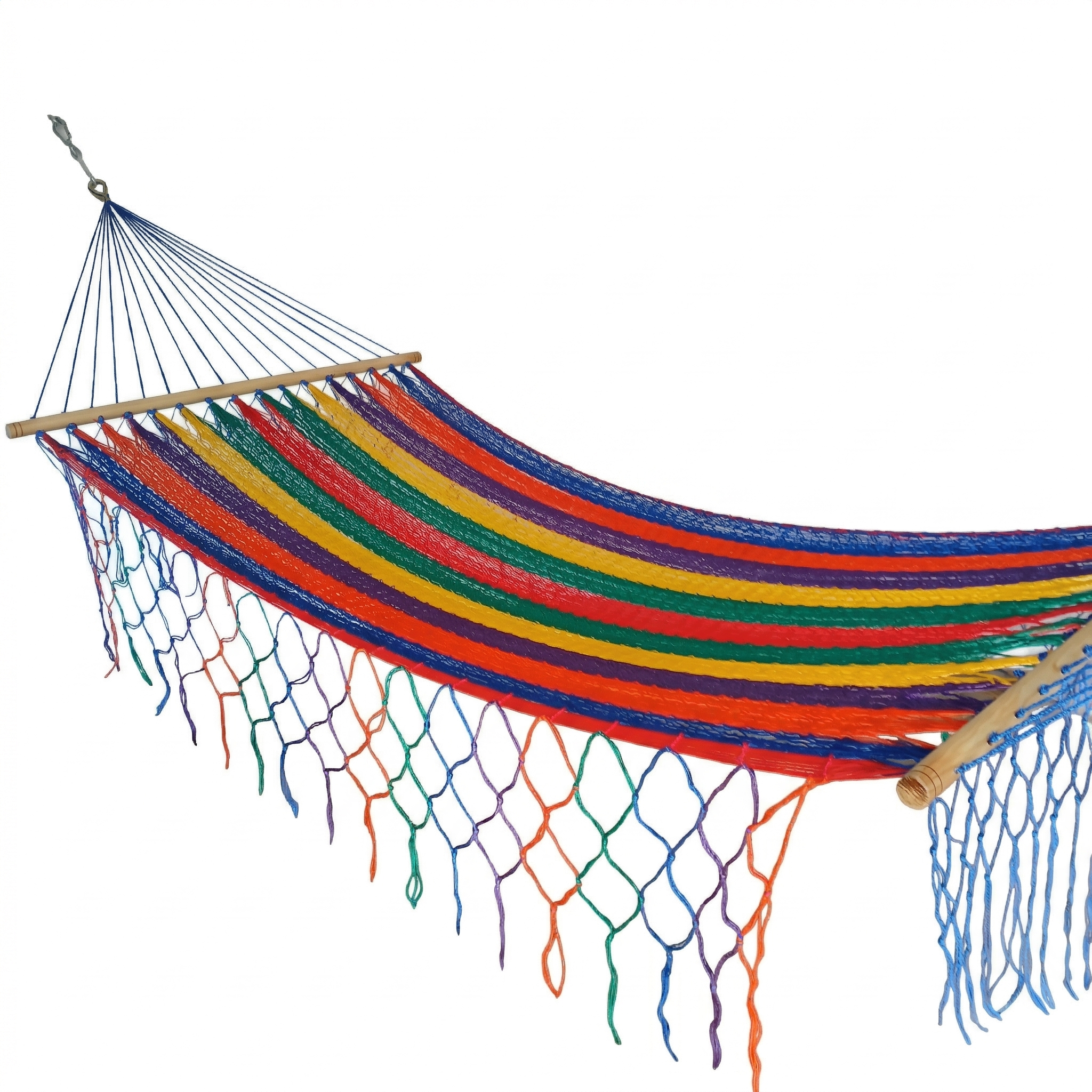 Meksykański Hamak z Drążkiem Jardin L - pleciony, nylon