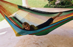 Meksykański Hamak Tropical XL - pleciony, bawełna / nylon