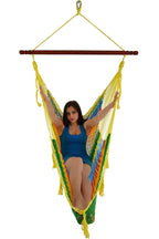 Meksykański Fotel Hamakowy Mayo XL - pleciony, nylon
