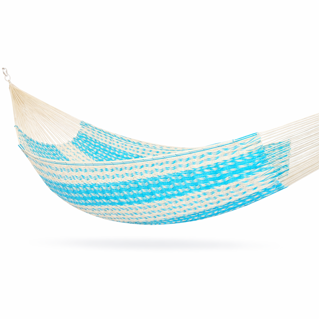 Meksykański Hamak Tropical XXL - pleciony,  bawełna / nylon