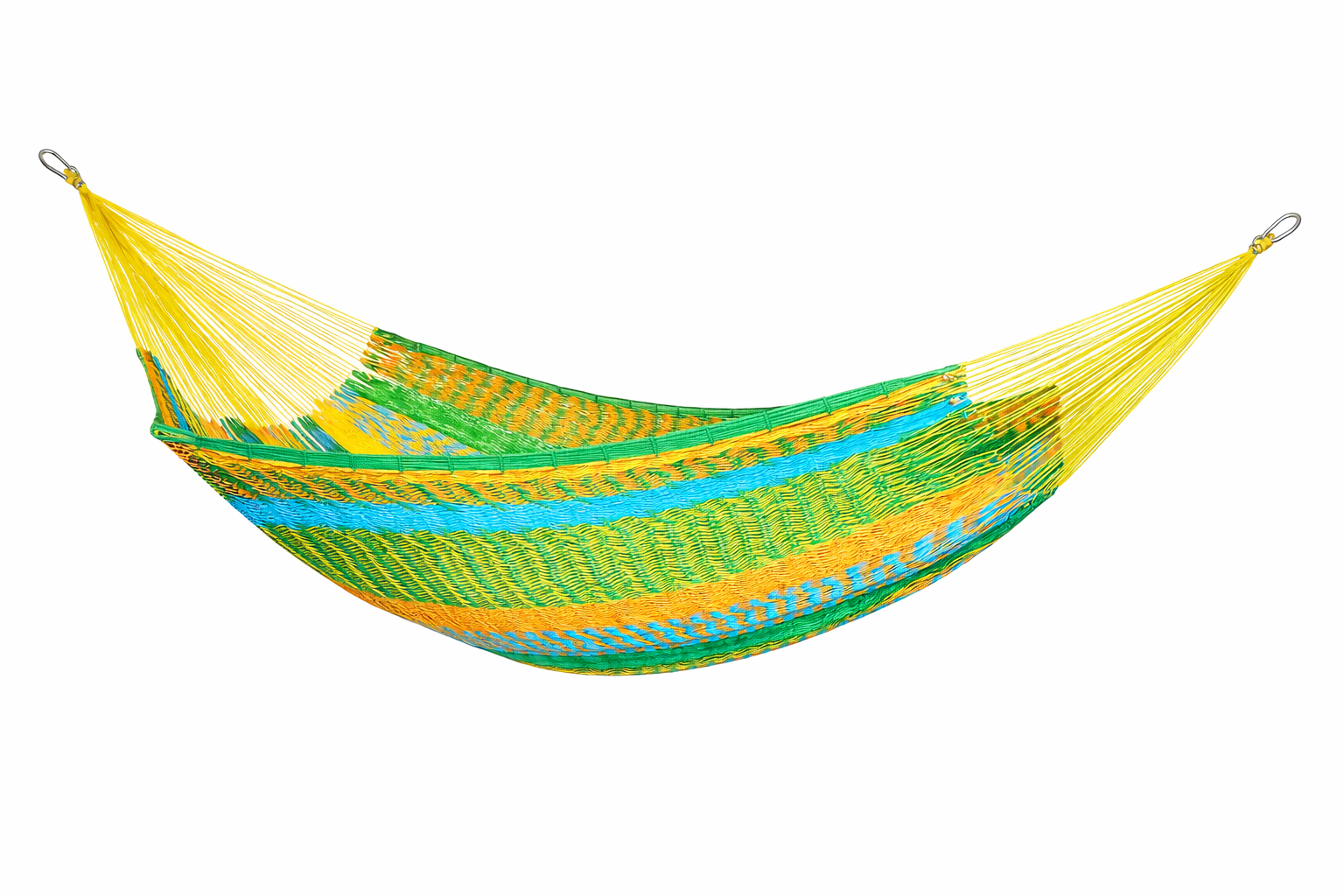Meksykański Hamak Tropical XXL - pleciony,  bawełna / nylon
