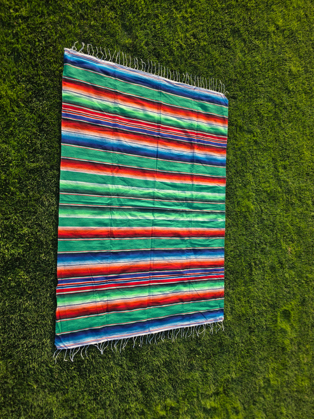 Koc bawełniany 100% z Meksyku 220 × 150 cm - ręcznie tkany na krośnie nr 1